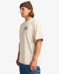 4 Double Spread Og - T-Shirt à manches courtes pour Homme Beige 24A353518 Billabong