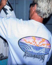 0 Quadriple Og - Maglietta a maniche corte da Uomo White 24A353519 Billabong