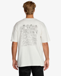 1 Scenes Regular - T-Shirt à manches courtes pour Homme Blanc 24A353521 Billabong