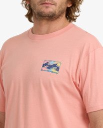 2 Crayon Wave Premium - T-shirt de manga curta para Homem Pink 24A354500 Billabong