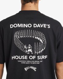 4 Domino Dave Og - Maglietta a maniche corte da Uomo Black 24A354576 Billabong