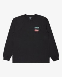 5 Crayon Wave Regular - Camiseta de manga larga para hombre Negro 24A364500 Billabong