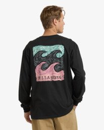 1 Crayon Wave Regular - Camiseta de manga larga para hombre Negro 24A364500 Billabong