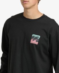2 Crayon Wave Regular - Camiseta de manga larga para hombre Negro 24A364500 Billabong