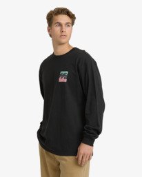 4 Crayon Wave Regular - Camiseta de manga larga para hombre Negro 24A364500 Billabong