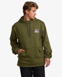 0 Compass - Top in felpa da Uomo Green 24A411506 Billabong