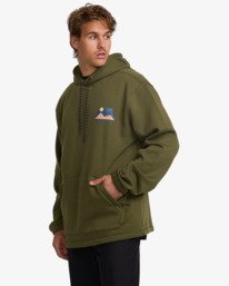 3 Compass - Top in felpa da Uomo Green 24A411506 Billabong