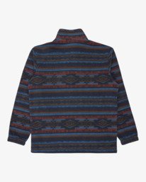 7 Boundary - Half Zip Mock Neck Fleece for Men Blue 24A411507 Billabong