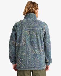 2 Boundary - Half Zip Mock Neck Fleece for Men Blue 24A411507 Billabong