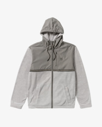 4 Boundary Lite Zip - Zip Fleece for Men Grey 24A481502 Billabong