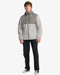 1 Boundary Lite Zip - Zip Fleece for Men Grey 24A481502 Billabong
