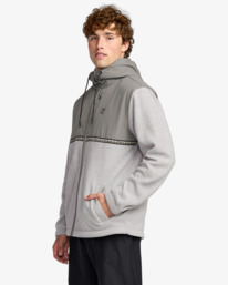 3 Boundary Lite Zip - Zip Fleece for Men Grey 24A481502 Billabong