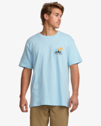 0 Sun Down Adventure Division - T-shirt de mangas curtas para Homem Azul 24A501543 Billabong