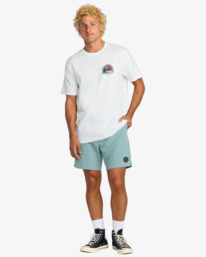 2 Sundown A/Div - T-Shirt à manches courtes pour Homme Blanc 24A503503 Billabong