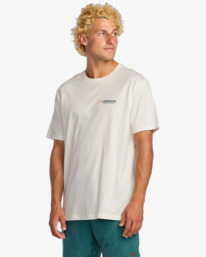 4 Abandon A/Div - Maglietta a maniche corte da Uomo White 24A503505 Billabong