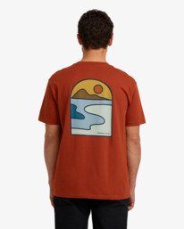 1 Sundown A/DIV - T-shirt de manga curta para Homem Vermelho 24A504505 Billabong