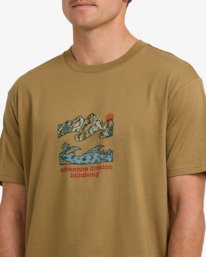 2 Glimpse A/DIV - T-shirt de manga curta para Homem Marrom 24A504507 Billabong