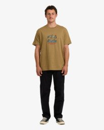 3 Glimpse A/DIV - T-shirt de manga curta para Homem Marrom 24A504507 Billabong