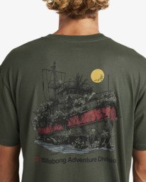 5 Abandoned A/DIV - T-shirt de manga curta para Homem Verde 24A504510 Billabong