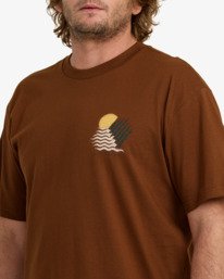 2 Canyons Regular - T-shirt de manga curta para Homem Marrom 24A504512 Billabong