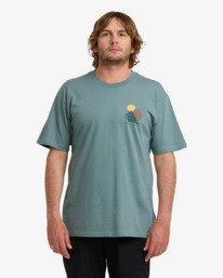 0 Canyons Regular - T-shirt de manga curta para Homem Azul 24A504512 Billabong