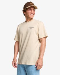 3 Russel Spencer Refractions Premium - T-Shirt f&uuml;r M&auml;nner Beige 24A521619 Billabong