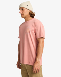 3 Sunrise Premium Wave Washed - T-Shirt à manches courtes pour Homme Rose 24A523502 Billabong
