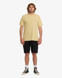 3 Suspects Premium - T-shirt de manga curta para Homem Amarelo 24A524501 Billabong