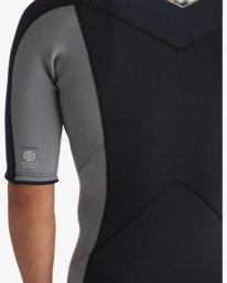 9 2/2mm Absolute Natural - Short Sleeve Chest Zip Wetsuit for Men Gray 24AW191512 Billabong