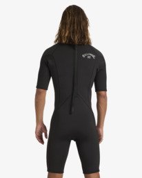 2 2/2mm Absolute - Short Sleeve Back Zip Springsuit for Men Black 24AW251601 Billabong
