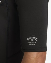 4 2/2mm Absolute - Short Sleeve Back Zip Springsuit for Men Black 24AW251601 Billabong