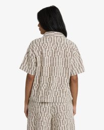 2 Vivid Wave - Haut boutonn&eacute; pour Femme Beige 24B011602 Billabong