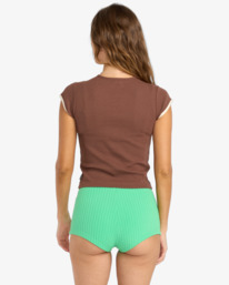 3 Josie Ringer - T-Shirt ajusté pour Femme Marron 24B013504 Billabong