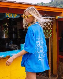 0 Beach side - Short Sleeves Shirt for Women Blue 24B041501 Billabong