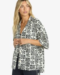 5 Beach side - Hemd mit kurzen Ärmeln für Frauen Schwarz 24B041501 Billabong