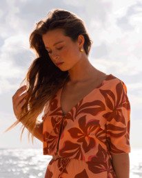 0 Sunflower - Bluse mit Ballonärmeln für Frauen Orange 24B041510 Billabong