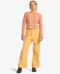 2 Check Me Out - Langärmliges Hemd für Frauen Braun 24B053503 Billabong