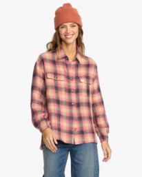 1 Big Bear - Langärmliges Hemd für Frauen Rosa 24B053504 Billabong