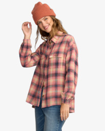 4 Big Bear - Langärmliges Hemd für Frauen Rosa 24B053504 Billabong