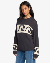 4 Wave Fade - Cozy Pullover Jumper for Women Black 24B073506 Billabong