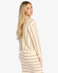 4 Heat Waver - Relaxed Fit Cardigan for Women White 24B073509 Billabong