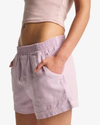 5 Sunny Side - Elastic Waist Shorts for Women Purple 24B091505 Billabong