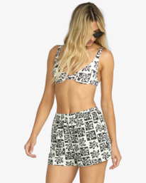 3 Sun Fade - Bermuda con vita elasticizzata da Donna Black 24B091511 Billabong