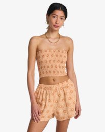 0 Sun Fade - Bermuda con vita elasticizzata da Donna Orange 24B091511 Billabong