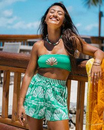 0 Sea Shell - Short taille &eacute;lastique pour Femme Vert 24B094502 Billabong