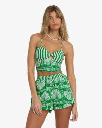 1 Sea Shell - Short taille &eacute;lastique pour Femme Vert 24B094502 Billabong