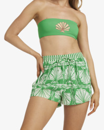 3 Sea Shell - Short taille &eacute;lastique pour Femme Vert 24B094502 Billabong