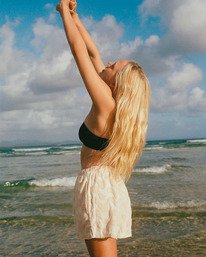 0 Laura Waves - Elastische Shorts f&uuml;r Frauen Weiss 24B094575 Billabong