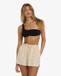 1 Laura Waves - Elastische Shorts f&uuml;r Frauen Weiss 24B094575 Billabong