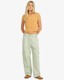 0 Walk Along - Pantalón tipo cargo para Mujer Verde 24B111504 Billabong